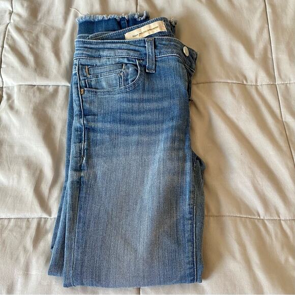 Pilcro and The Letterpress Women’s Size 26 Mid Rise Denim Raw Hem Jeans - Picture 12 of 16